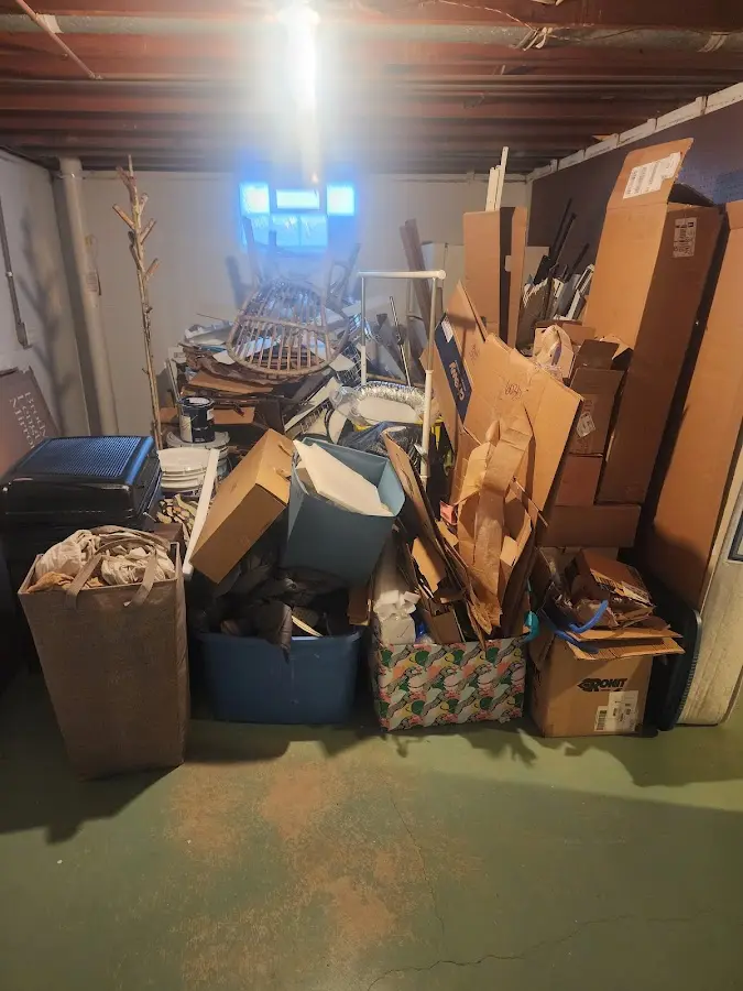 Roll-off dumpster container at job site for 20 Yard Dumpster Rental in Tillamook